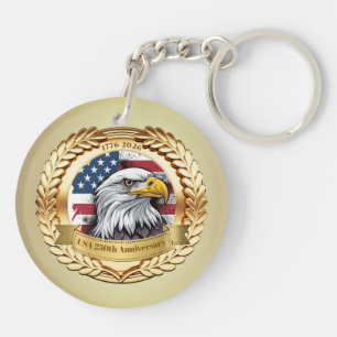 250th Anniversary USA Patriotic   1776–2026 Key Ring
