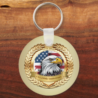 250th Anniversary USA Patriotic | 1776–2026 Key Ring