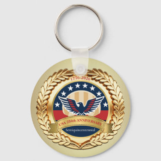 250th Anniversary USA Patriotic | 1776–2026 Key Ring