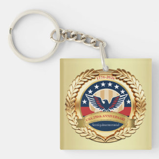 250th Anniversary USA Patriotic | 1776–2026 Key Ring