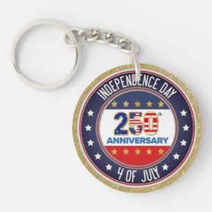 250th Anniversary USA Patriotic   1776–2026 Key Ring