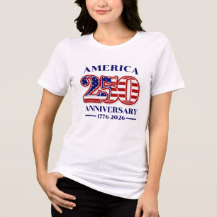 250th Anniversary USA Patriotic   1776–2026 Tri-Blend Shirt