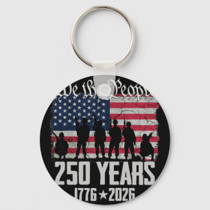 250th Anniversary Usa Patriotic 250 Years 4th July Key Ring