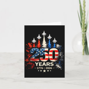 250th anniversary usa patriotic 250 years american card