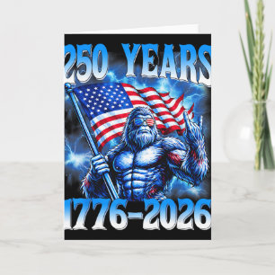 250th Anniversary Usa Patriotic 250 Years American Card