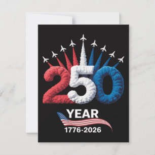 250th Anniversary USA Patriotic 250 Years Invitation