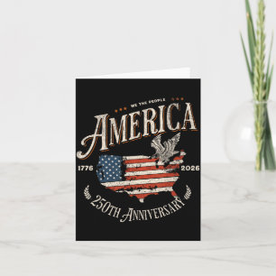 250th Anniversary Usa Patriotic 4th Of July Card