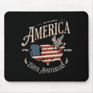 250th Anniversary Usa Patriotic 4th Of July Mouse Mat