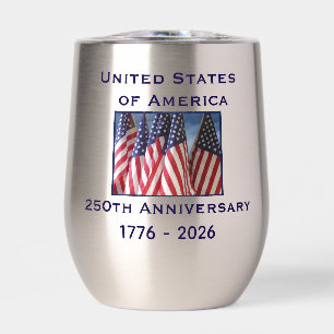 250th Anniversary USA Patriotic American Flags