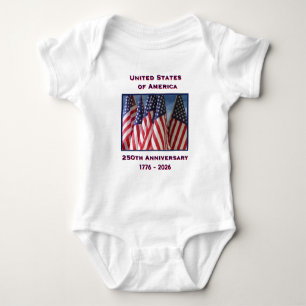 250th Anniversary USA Patriotic  Baby Bodysuit