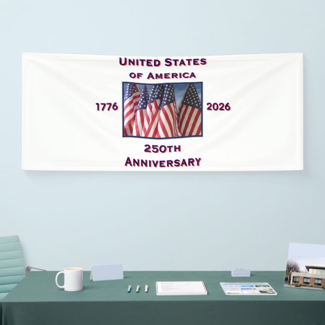 250th Anniversary USA Patriotic  Banner (Tradeshow)