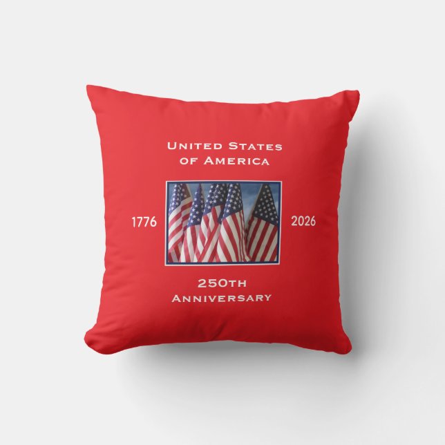 250th Anniversary USA Patriotic  Cushion (Front)