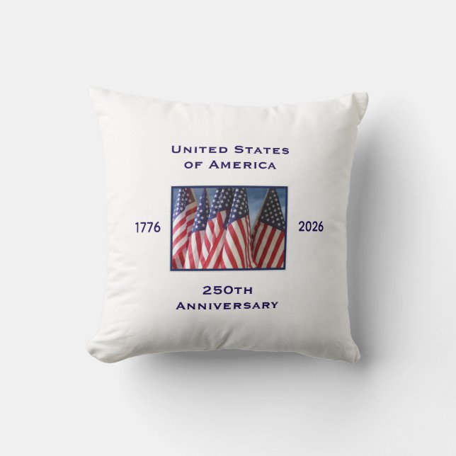 250th Anniversary USA Patriotic  Cushion (Front)