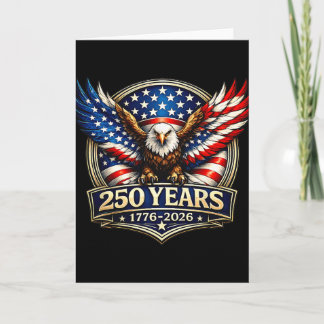 250th Anniversary Usa Patriotic Eagle 250 Years 4t Card