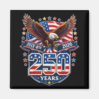 250th Anniversary Usa Patriotic Eagle 250 Years 4t Magnet