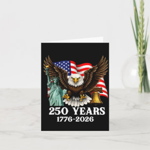 250th Anniversary USA Patriotic Eagle 250 Years Card