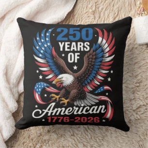 250th Anniversary USA Patriotic Eagle 250 Years Cushion