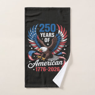 250th Anniversary USA Patriotic Eagle 250 Years Hand Towel