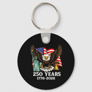 250th Anniversary USA Patriotic Eagle 250 Years Key Ring