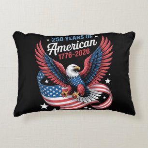 250th Anniversary USA Patriotic Eagle Decorative Cushion