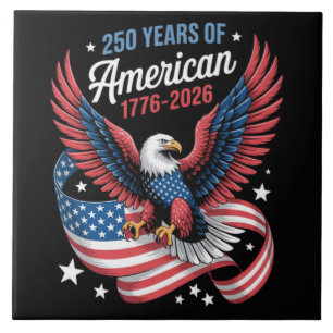 250th Anniversary USA Patriotic Eagle Tile