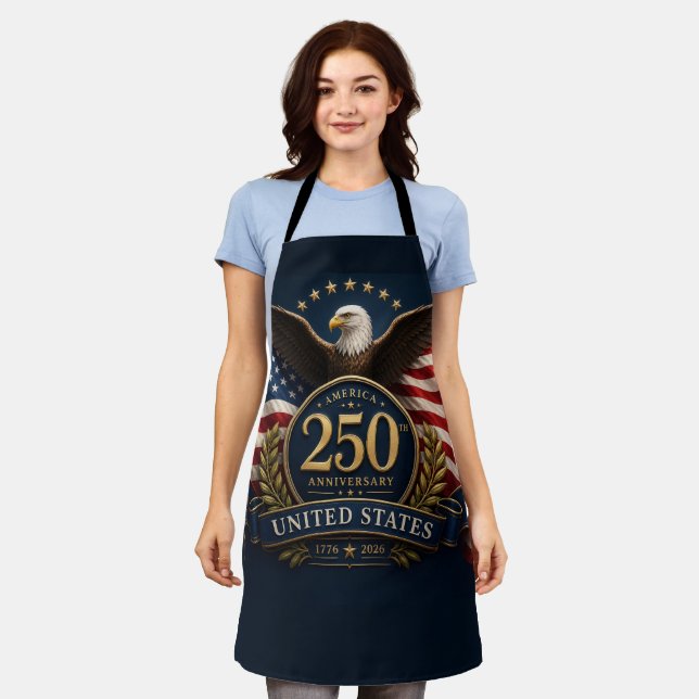250th Anniversary USA Patriotic Keepsake Apron (Worn)