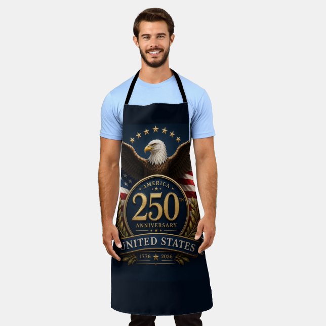 250th Anniversary USA Patriotic Keepsake Apron (Worn)