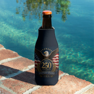 250th Anniversary USA Patriotic Keepsake Bottle Cooler