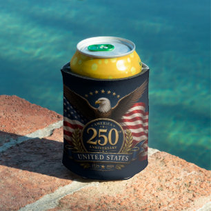 250th Anniversary USA Patriotic Keepsake Can Cooler
