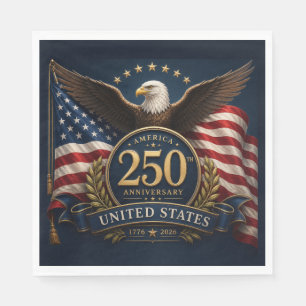 250th Anniversary USA Patriotic Keepsake Napkin