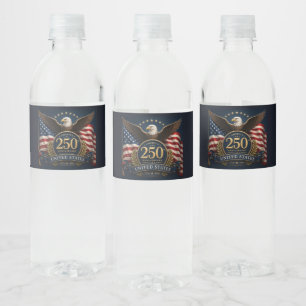 250th Anniversary USA Patriotic Keepsake Water Bottle Label