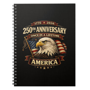 250th Anniversary USA Shirt 250th America Notebook
