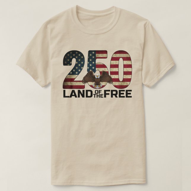 250th Anniversary USA T-Shirt (Design Front)