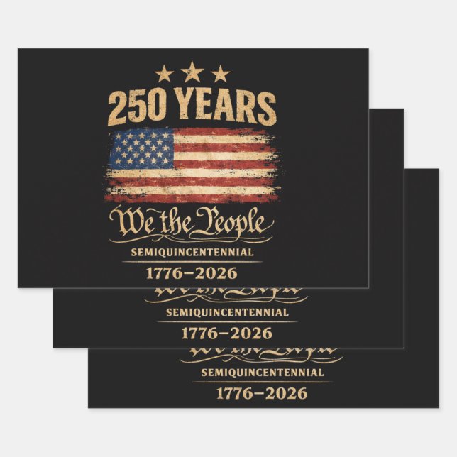 250th anniversary wrapping paper sheet (Set)