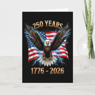 250th Birthday 250 Years Usa 1776 2026 _1 Card