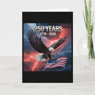 250th Birthday Freedom Flag Majestic Eagle 1776-20 Card