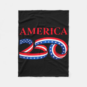 250th Birthday Of United State Independence Day Us Fleece Blanket