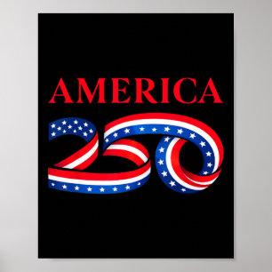 250th Birthday Of United State Independence Day Us Poster