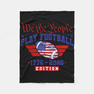 250th Birthday Usa 250 Years Footll  Fleece Blanket