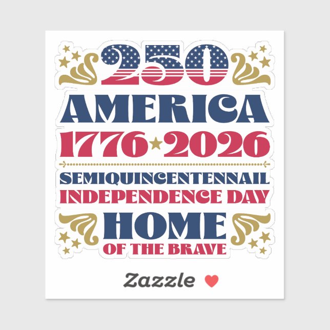 250th Independence Day America's Anniversary (Sheet)