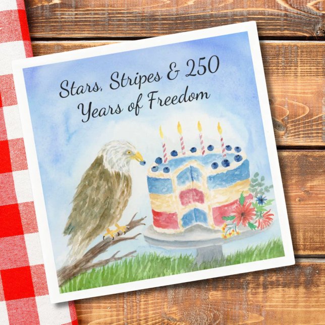 250th Independence Day Bald Eagle Napkin (Creator Uploaded)