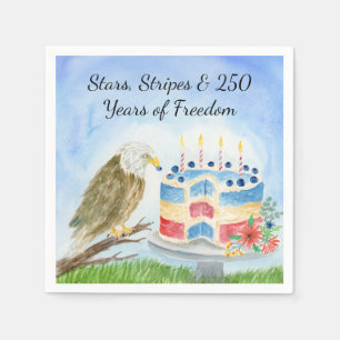250th Independence Day Bald Eagle Napkin