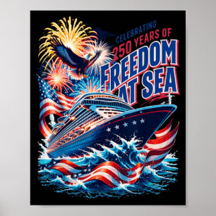 250th Independence Day Matching USA Cruise Squad Poster