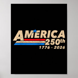 250th patriotic 250 year american anniversary 4th poster