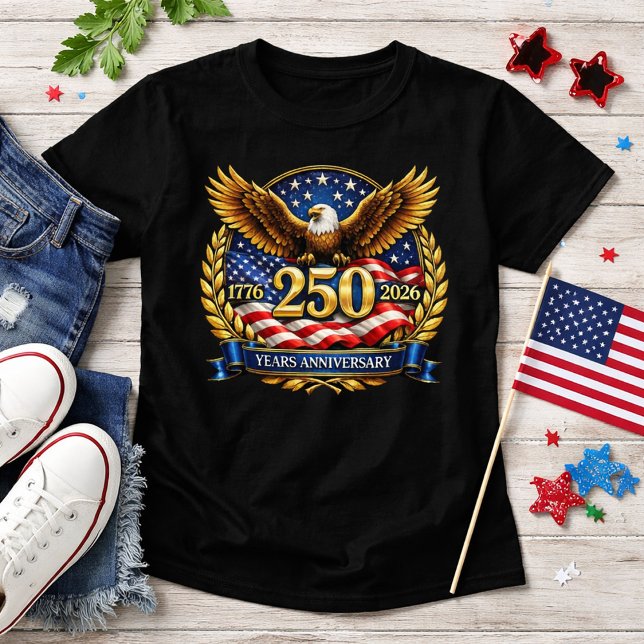 250th USA Anniversary Eagle Emblem  T-Shirt (Creator Uploaded)