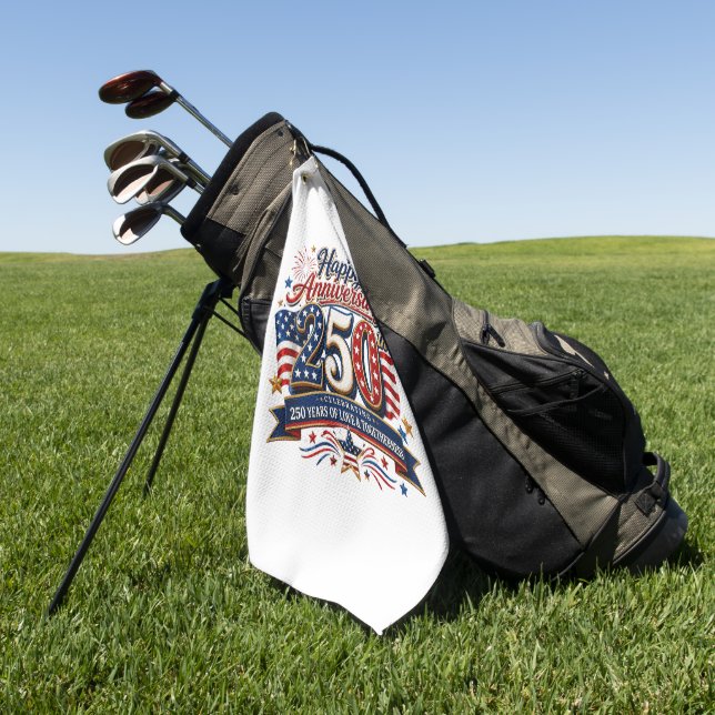 250th USA Anniversary  Golf Towel (Green)