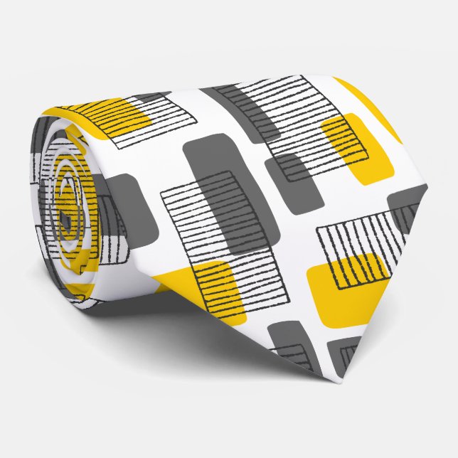 251215 - Amber and Grey Tie (Rolled)