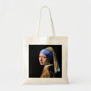 2534-Johannes Vermeer Girl with a Pearl Earring Tote Bag