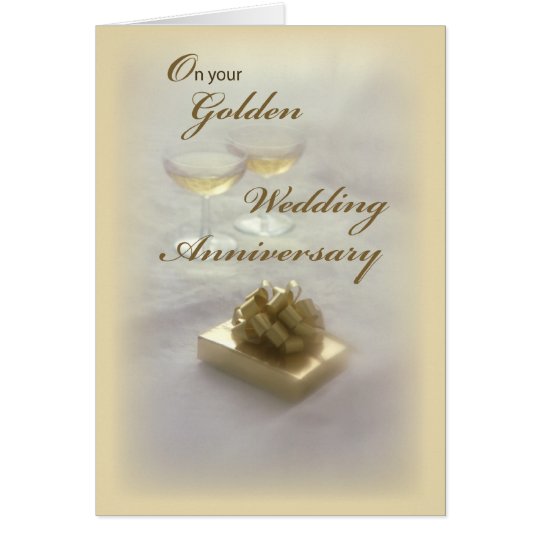 2594 Golden  Wedding  Anniversary  Card  Zazzle  co uk