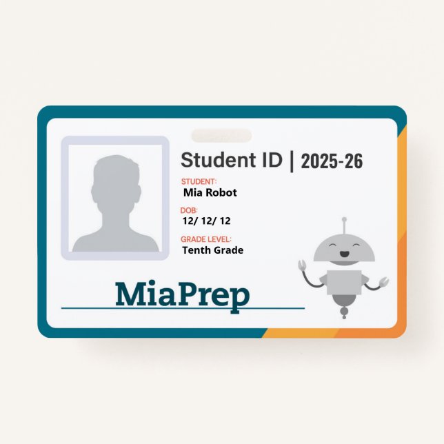 25-26 MiaPrep Badge ID Badge (Front)